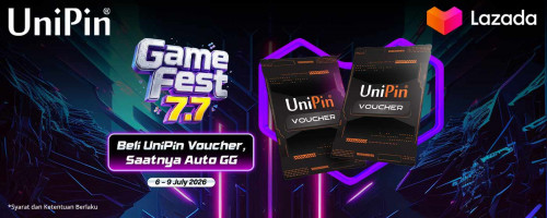 Lazada Game Fest 7.7: Beli UniPin Voucher, Saatnya Auto GG!
